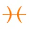 Pisces sign weekly symbol
