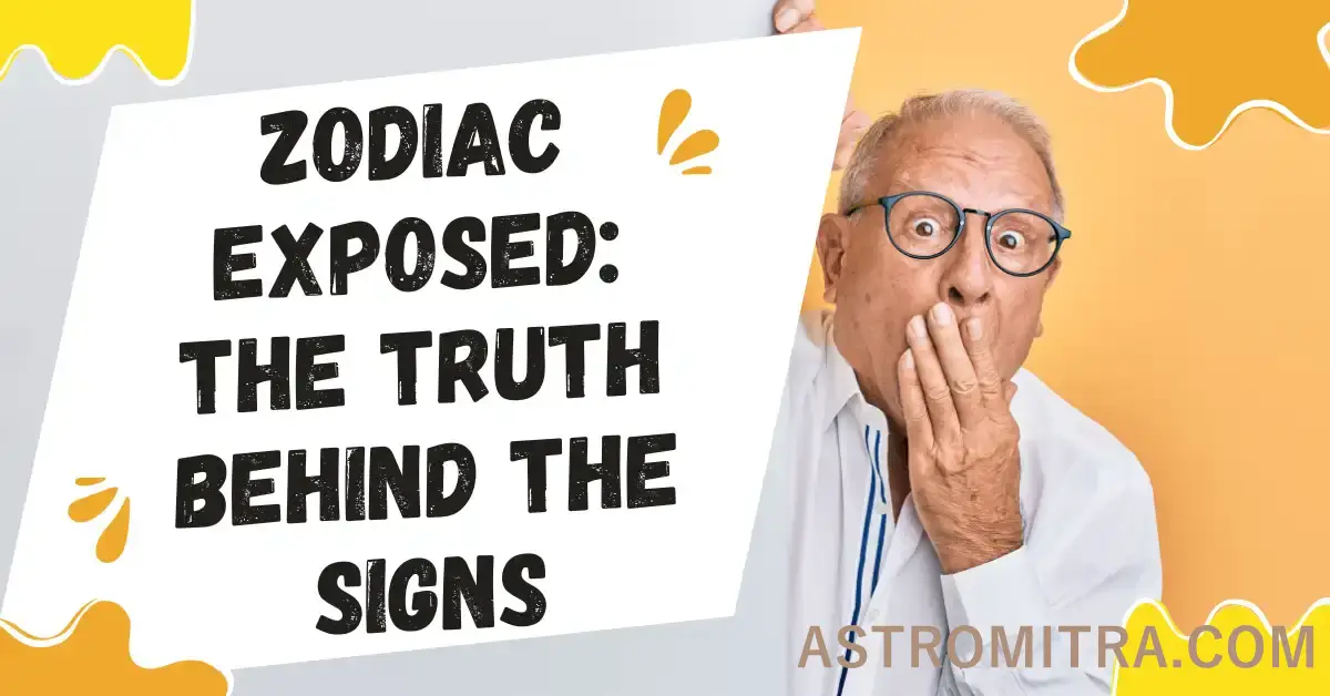 Illustration explaining the Zodiac signs or Rashi in Vedic astrology