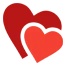 Two Hearts symbol of Love