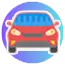 An image of Red color Car