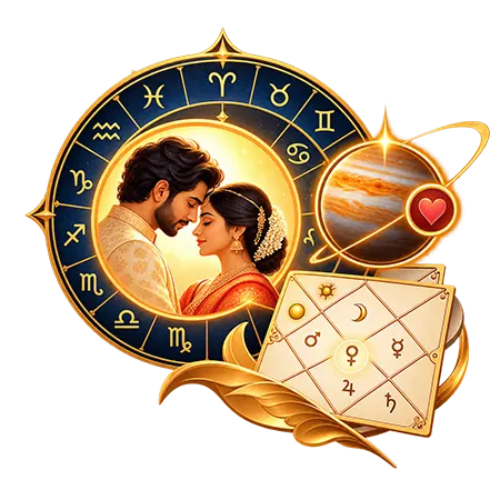 The chara karakas ranked by degree, with the Darakaraka at the lowest
