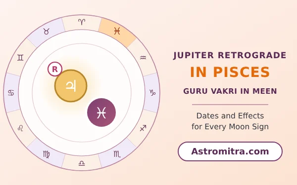 Jupiter retrograde in Pisces: own-sign Guru turning back in its water sign, Astromitra.com