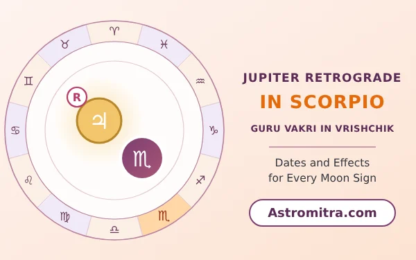 Jupiter retrograde in Scorpio: Guru vakri in the sign of hidden wealth, Astromitra.com
