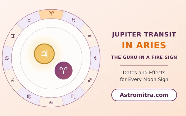 Jupiter transit in Aries: Guru in the fire sign of its friend Mars, Astromitra.com