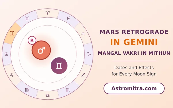 Mars retrograde in Gemini: Mangal turning back in Mercury's air sign, Astromitra.com