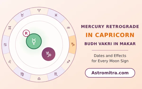 Mercury retrograde in Capricorn: Budh vakri in Saturn's sign, Astromitra.com