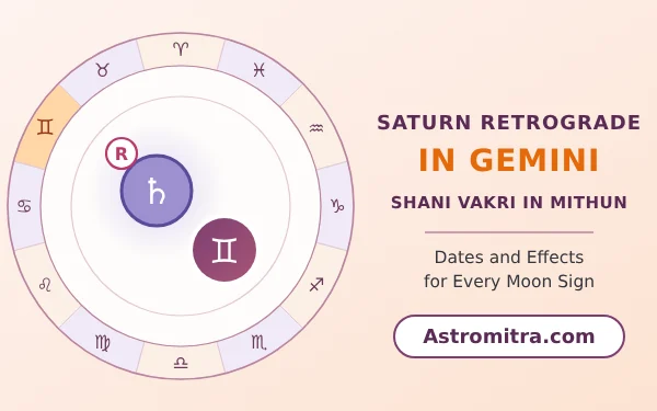 Saturn retrograde in Gemini: Shani vakri in Mercury's air sign, Astromitra.com