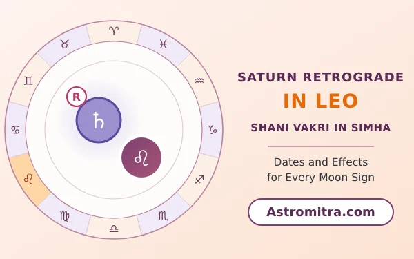 Saturn retrograde in Leo: Shani vakri in the Sun's sign, Astromitra.com