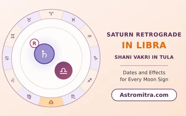 Saturn retrograde in Libra: exalted Shani turning back over the scales, Astromitra.com