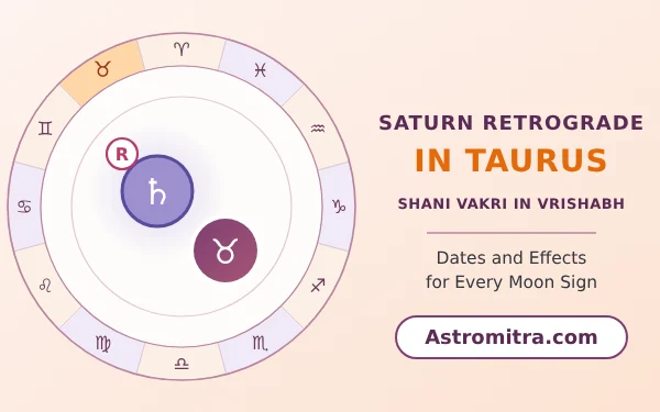 Saturn retrograde in Taurus: Shani vakri in Venus's earth sign of wealth, Astromitra.com