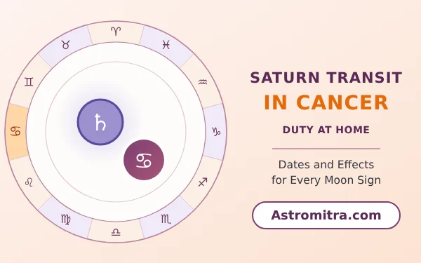 Saturn transit in Cancer: Saturn in the Moon's water sign, Astromitra.com