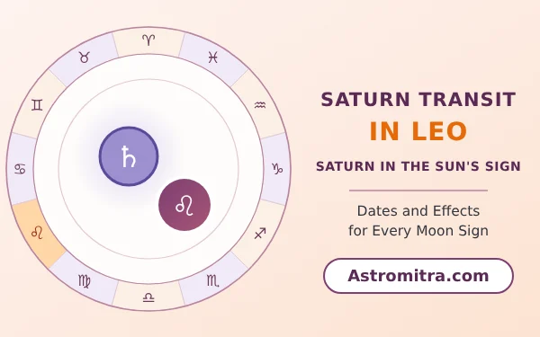 Saturn transit in Leo: Saturn in the Sun's royal fire sign, Astromitra.com