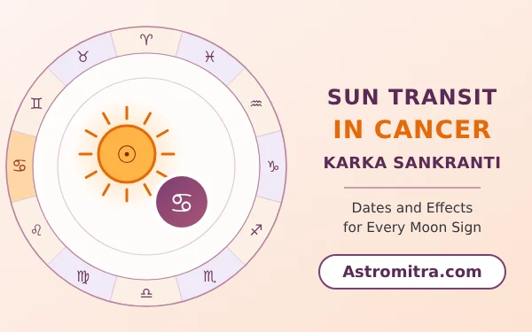 Sun transit in Cancer: the Sun in the sign of the crab, Astromitra.com