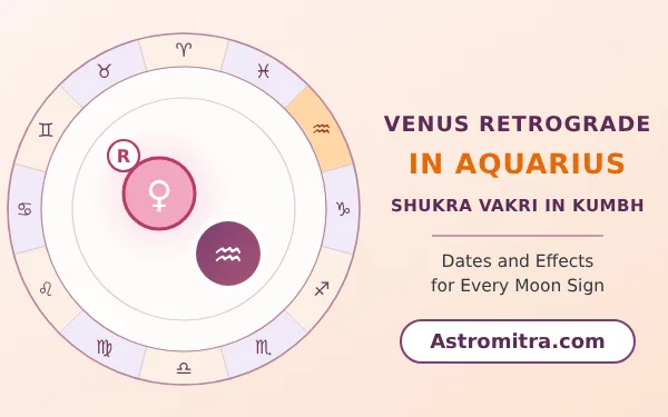 Venus retrograde in Aquarius: Shukra turning back in Saturn's air sign, Astromitra.com
