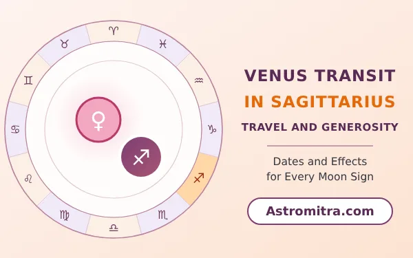 Venus transit in Sagittarius: Shukra in the fire sign of Jupiter, Astromitra.com